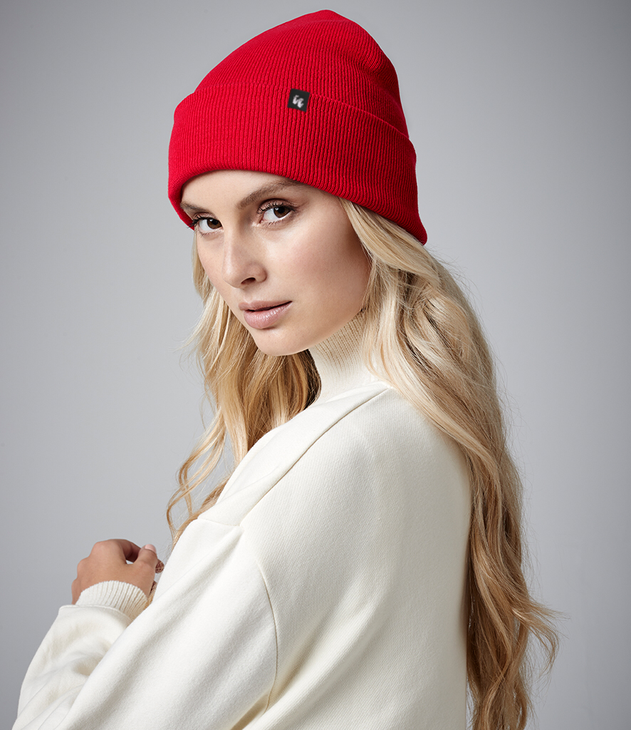 Fine-Knit Rib Beanie Hat 100% Organic Cotton1