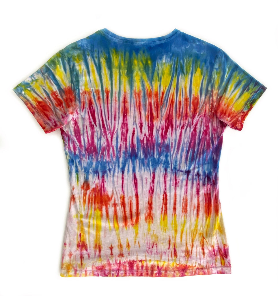 100% Organic Cotton Hand dyed Scrunch style T-shirt back view