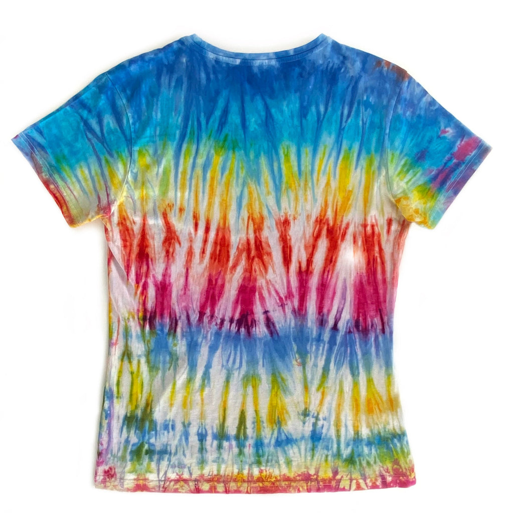 100% Organic Cotton Hand dyed Scrunch style T-shirt back view