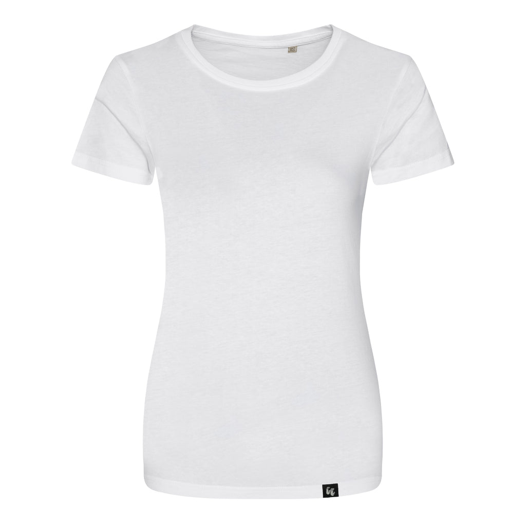 Women's 100% organic cotton White t-shirt 