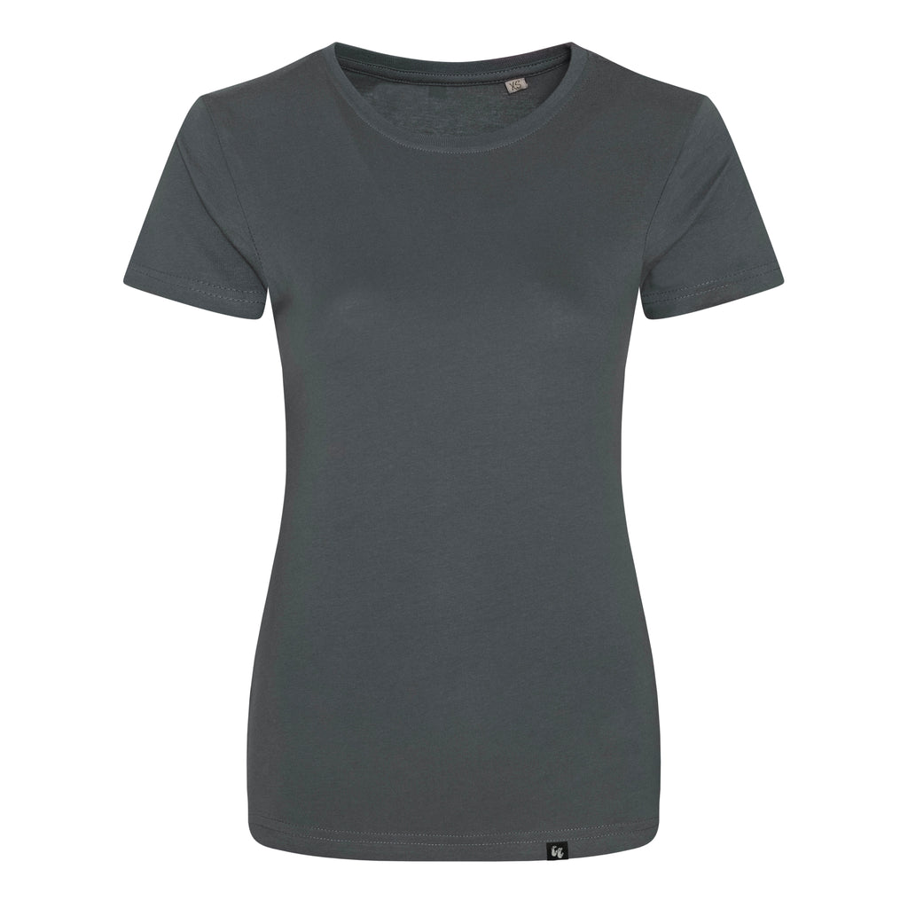 Women's 100% organic cotton Charcoal t-shirt 