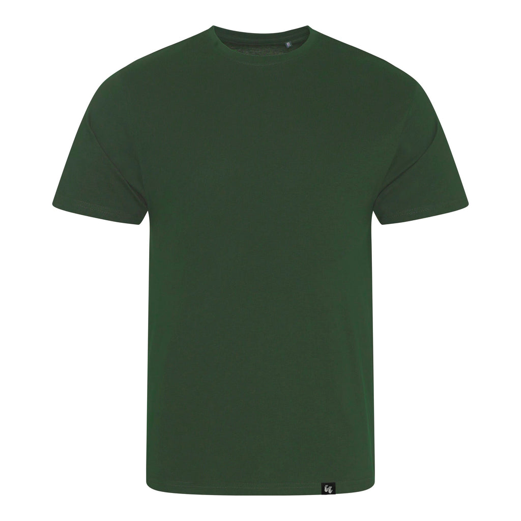 Men's 100% organic cotton Bottle Green t-shirt