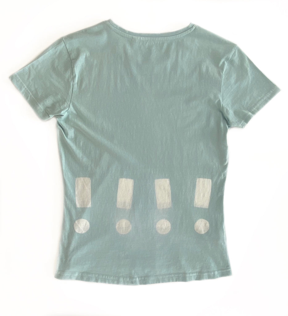 100% Organic Cotton Women’s shibori Hand dyed T-Shirt Medium Size back