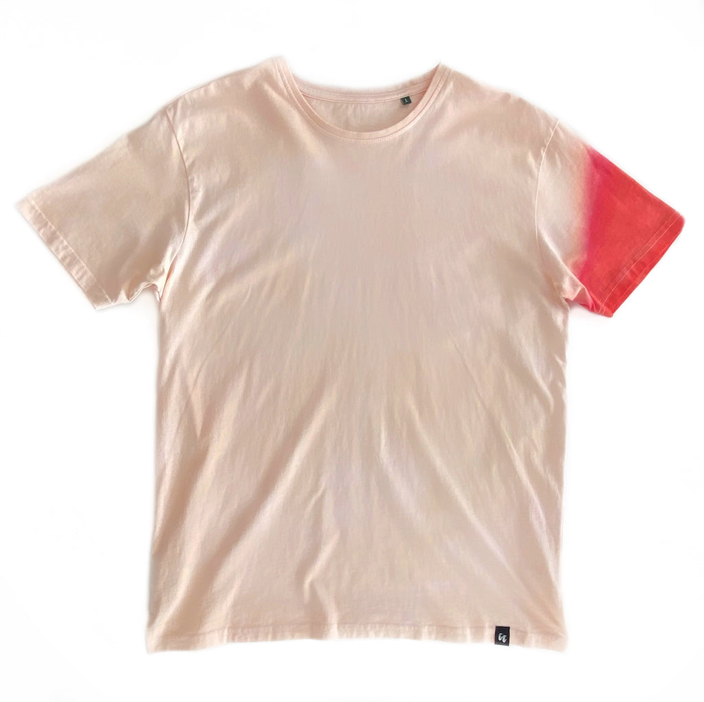 100% Organic Cotton Men’s Hand dip dyed T-Shirt Large Size front