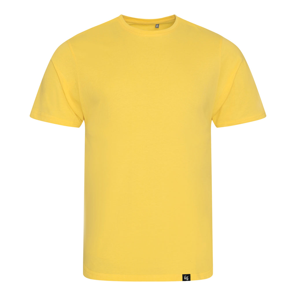 Men's 100% organic cotton Sunshine Yellow t-shirt