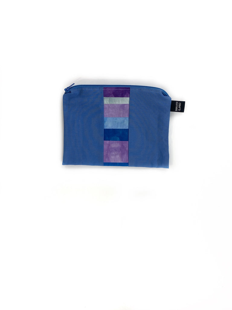 Hand Made Pouch back blue | Crimp'd Clothing
