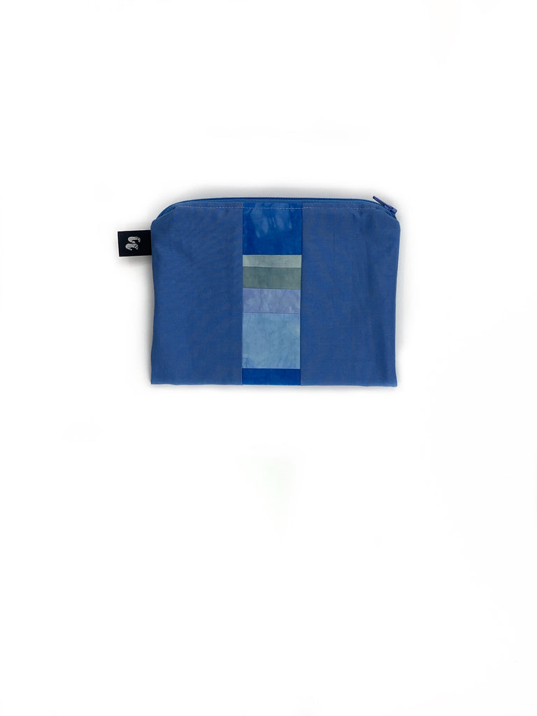 Hand Made Pouch front blue 