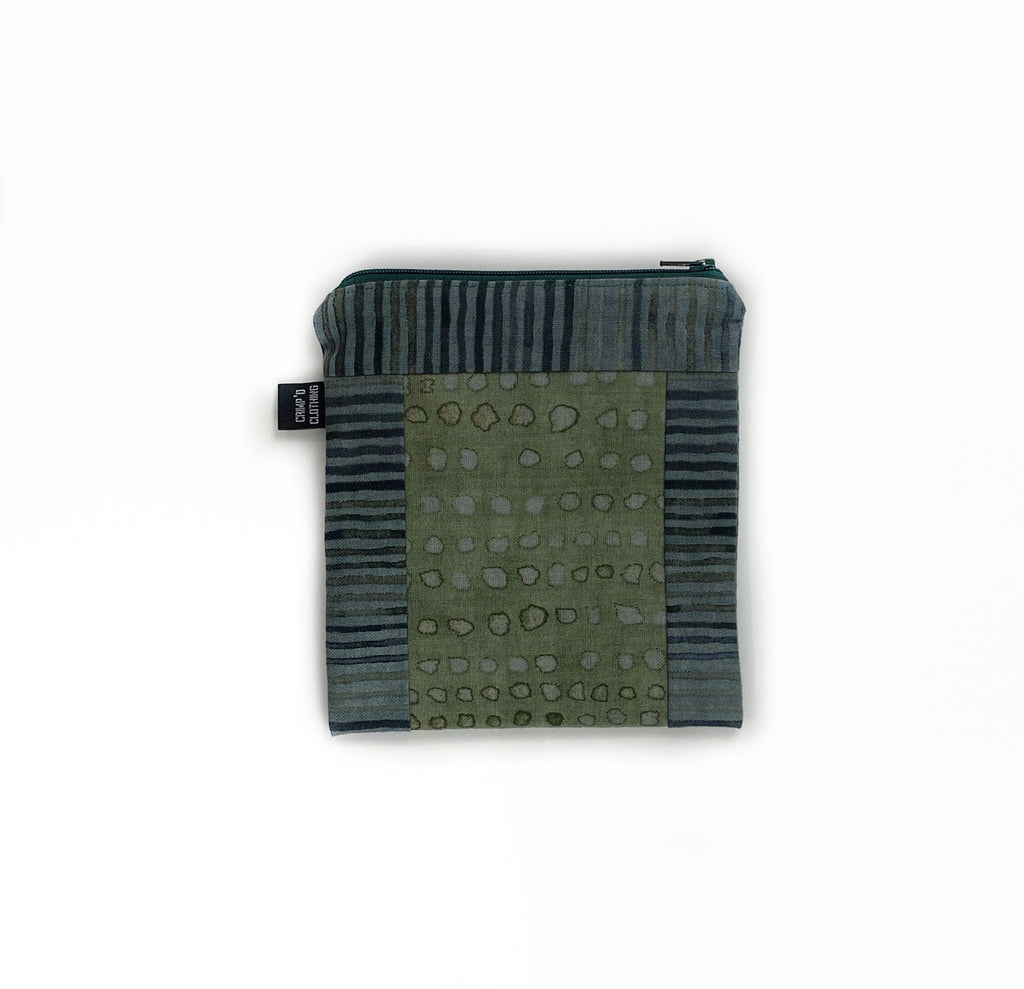 Hand Made Pouch back Green | Crimp'd Clothing