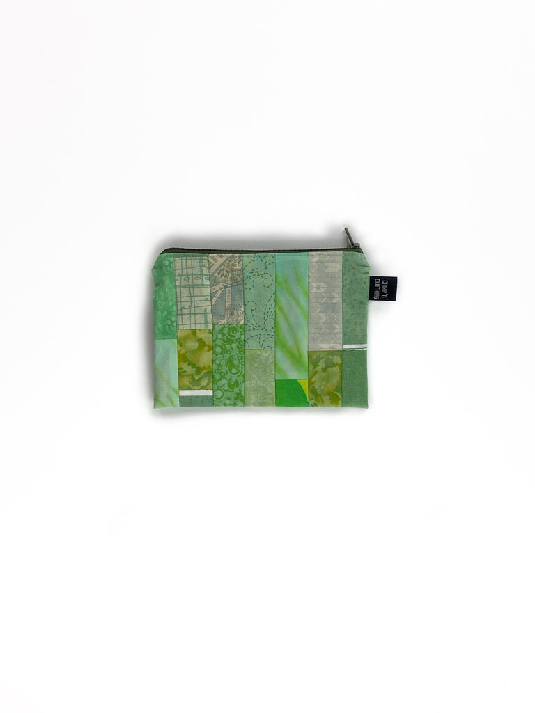 Medium Hand Made Pouch back green | Crimp'd Clothing