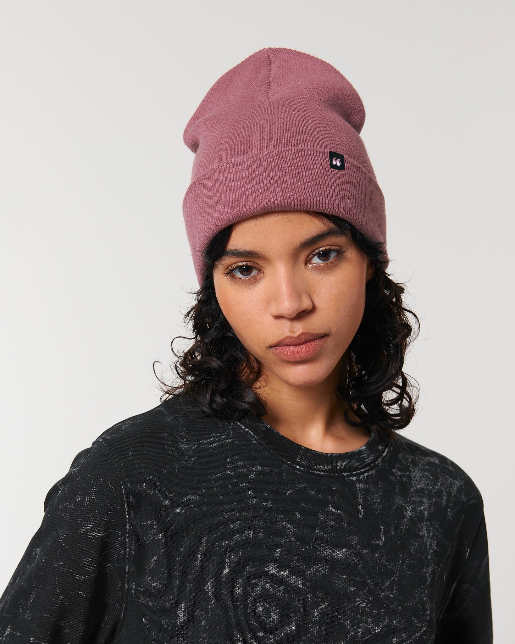 HUMAN MADE COTTON RIB BEANIE
